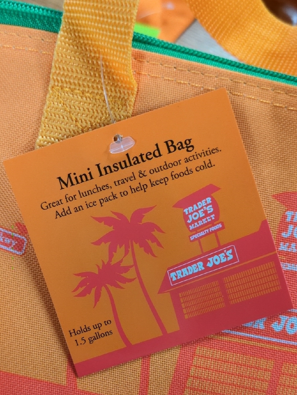 Trader Joe's Mini Insulated Bag and Trick or Treat Canvas Tote Bag Set - Picture 7 of 9